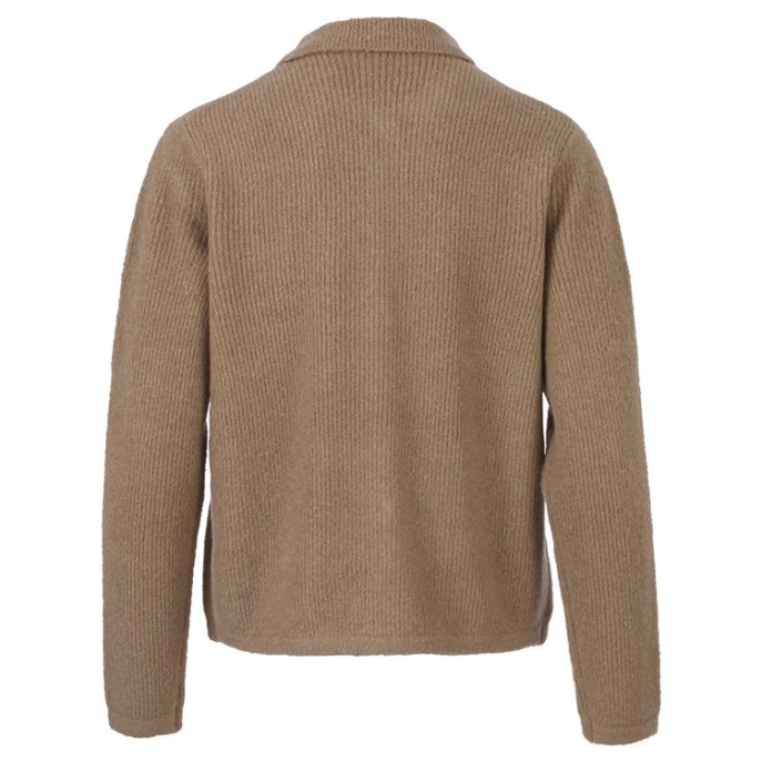 Enjoy Gebreid jasje knopen Taupe